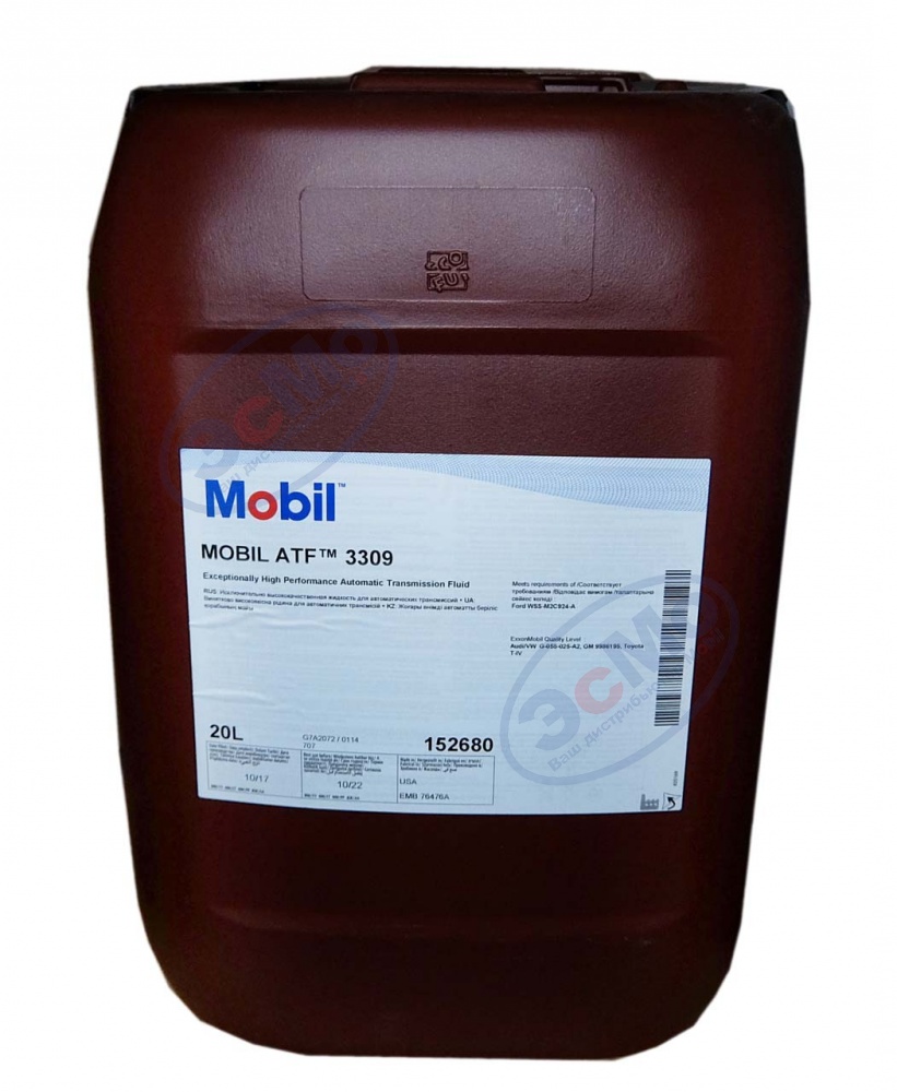 Трансмиссионное масло ATF 3309 Mobil  20 л