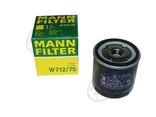 Фильтр масляный (MANN) W 712/75 Opel