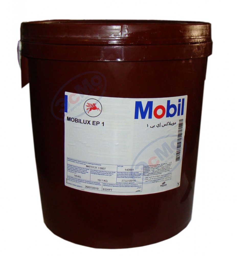 Смазка литиевая Mobilux EP 1  18 кг