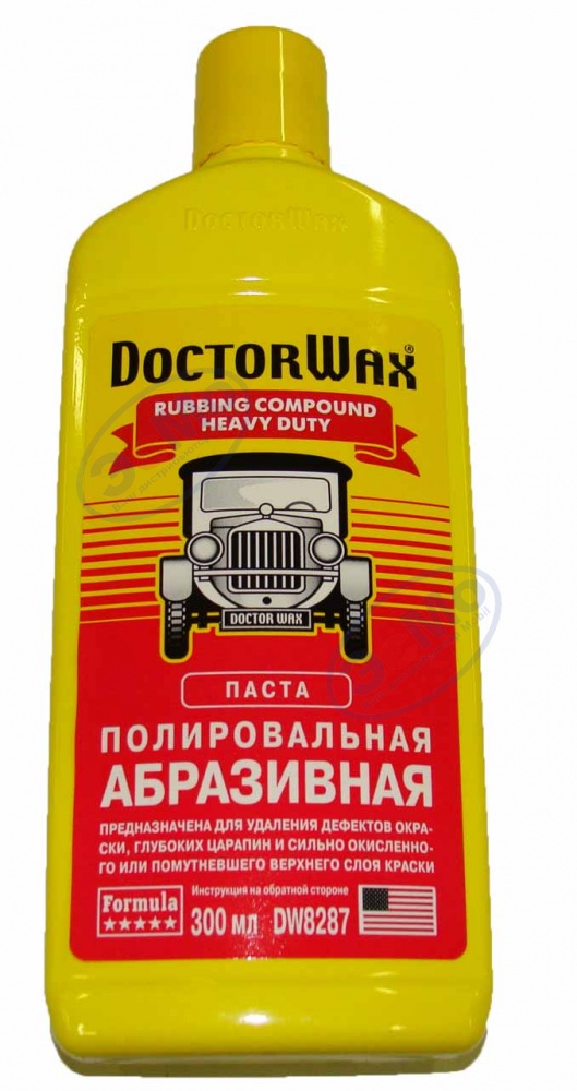 Полироль кузова для удаления царапин 300 мл (Doctor Wax) DW8287 абразивная для глубоких царапин