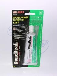Герметик силиконовый прозрачный 85 гр (Done Deal) DD6705