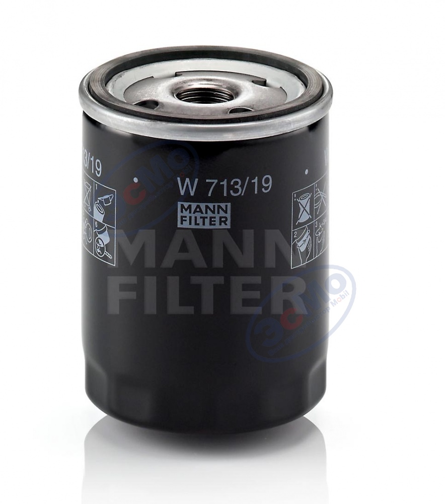 Фильтр масляный (MANN) W 713/19 Ford, Mazda