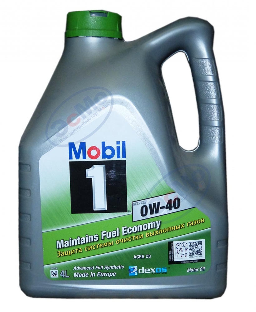 Моторное масло Mobil 1 ESP X3  0W40  4 л