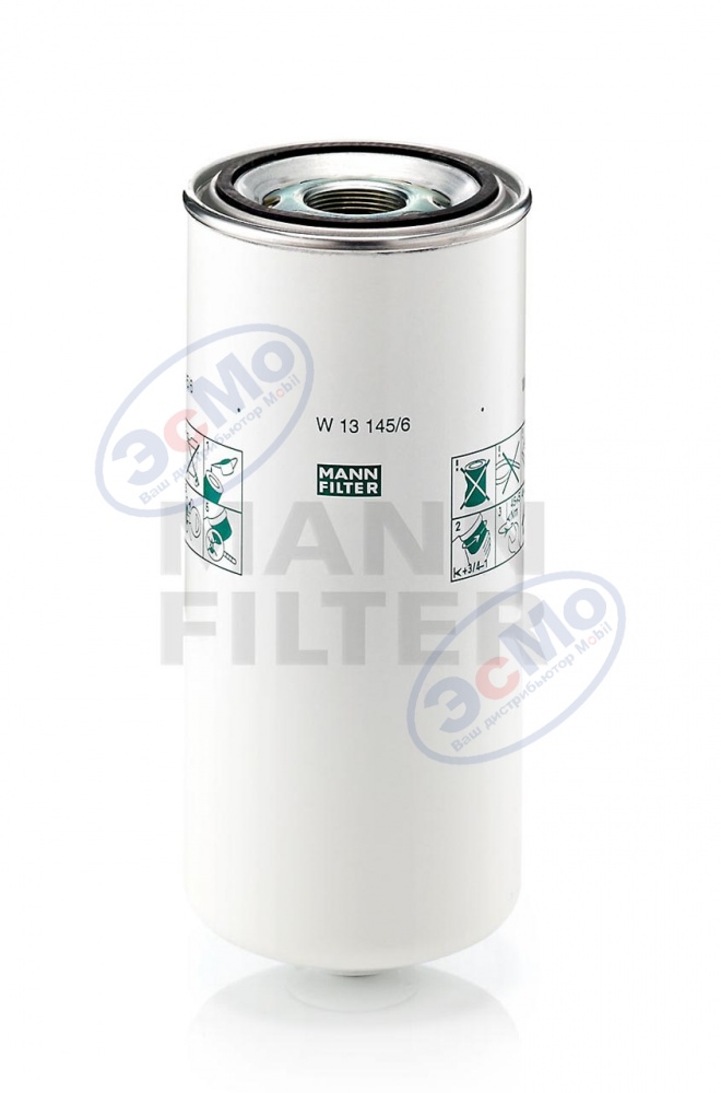 Фильтр масляный (MANN) W 13 145/6 DAF
