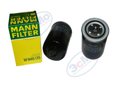 Фильтр масляный (MANN) W 940/25  VAG, Volvo