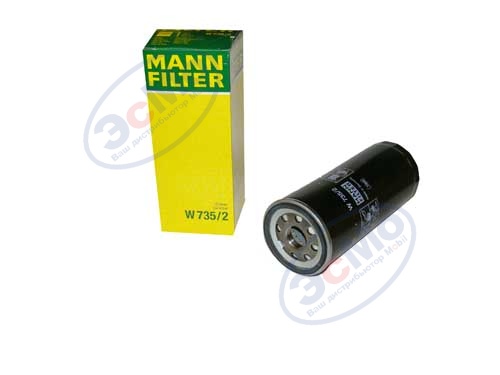 Фильтр масляный (MANN) W 735/2  VAG