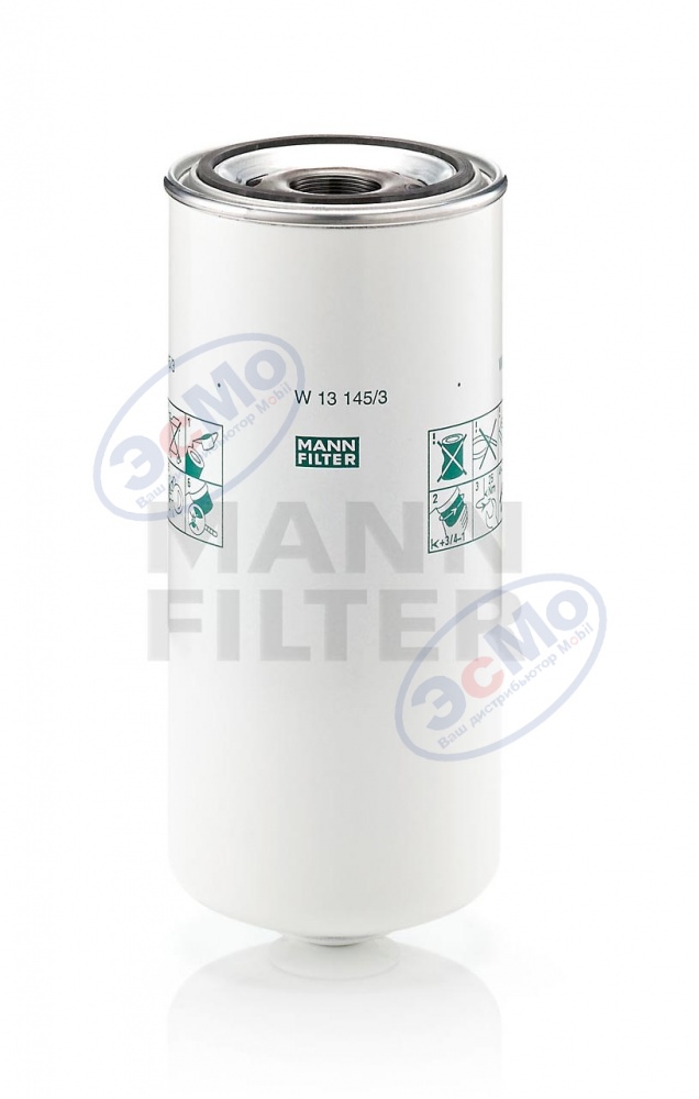 Фильтр масляный (MANN) W 13 145/3 DAF