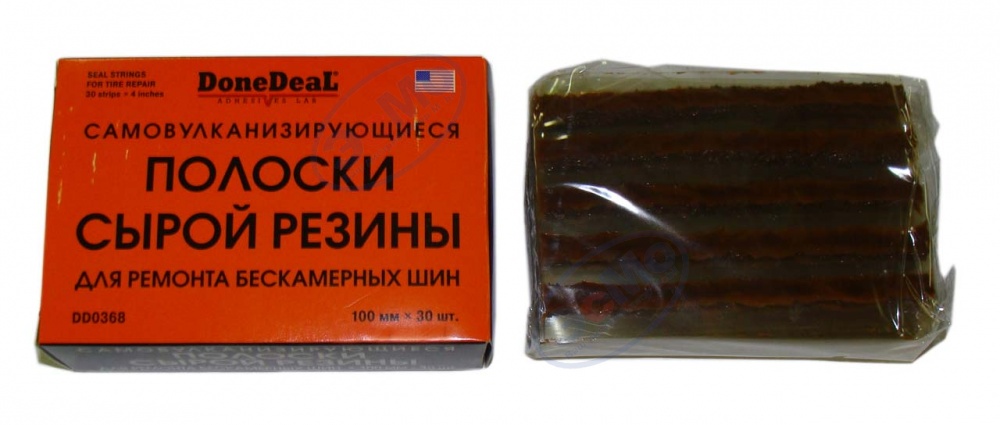 Полоски сырой резины для ремонта бескамерных шин (самовулканизирующиеся) 30 шт. х 100 мм DD0368 