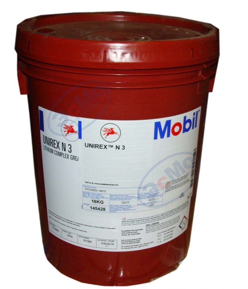 Смазка высокотемпературная Mobil Unirex N3  16 кг